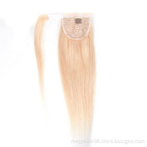 Wholesale  Ponytail Hair #613 #30 #4 Natural Drawstring Ponytails in Hairpiece Ponytail for Black women